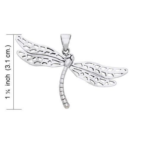 DRAGONFLY, PENDENTIF EN ARGENT, AG 925