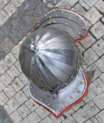 LOBSTER-TAIL HELMET, EXACT MUSEUM REPLICA
