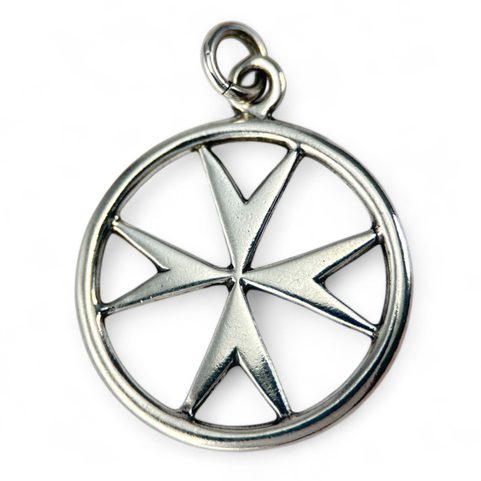 TEMPLAR CROSS, PENDANT, SILVER 925