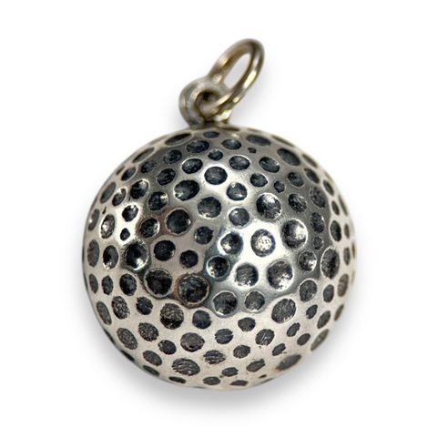 GOLF BALL, SILVER PENDANT