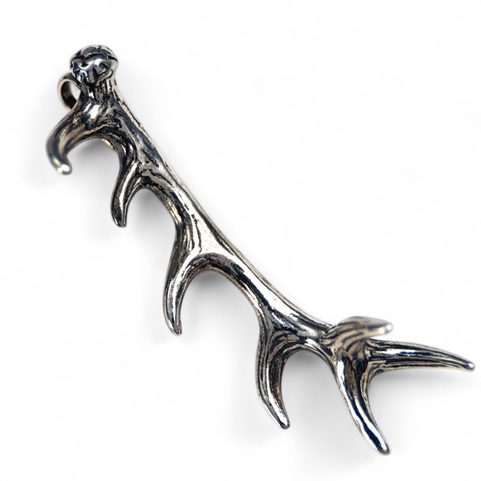 DEER ANTLER, PENDANT, STERLING SILVER