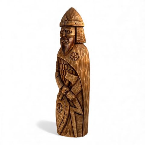 PERUN, HAND CARVED STATUE