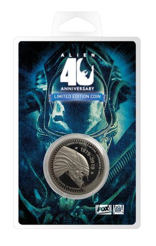 ALIEN COLLECTABLE COIN 40TH ANNIVERSARY SILVER EDITION