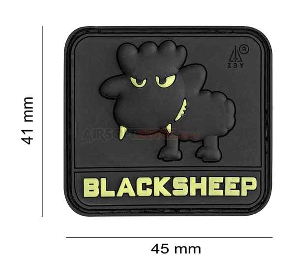 BLACK SHEEP Rubber Velcro Patch military patches Accessories, Fashion