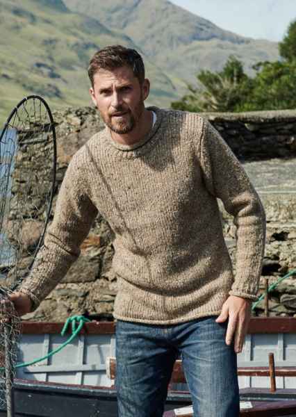 Irish Fisherman Roll Neck Sweater woolen sweaters and vests Woolen ...