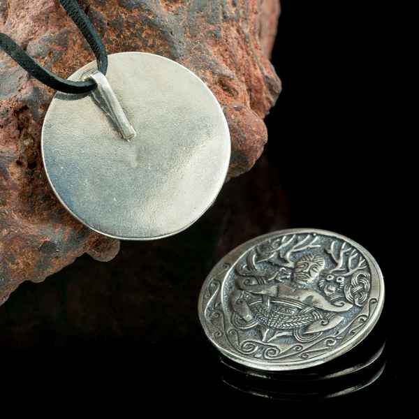 CERNUNNOS from Gundestrup Cauldron, silver pendant pendants ...