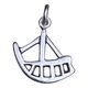 FANAS, Sámi boat, pendant, silver 925/1000
