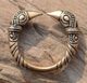VIKING RAVEN HEAD RING, bronze
