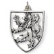 Czech lion, pendant, silver 925/1000