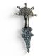 FIBULA - bridge Slavic pendant, Serbia, silver 925