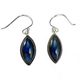 CLEOPATRA, silver earrings, labradorite, Ag 925/1000