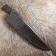 LEATHER Sheath with embossed Wolf