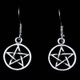 PENTAGRAM - silver earrings Ag 925