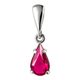 Silver Pendant with Glass STRIGA, Sterling Silver 925