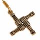 Croix de Brighid, boucles d'oreilles, bronze
