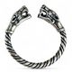 TWO WOLVES - silver ring