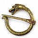 NIDHOGG, dragon brooch, bronze
