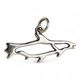 LUOSSA, Sami Salmon, Lapland Silver pendant