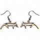 GUMPI, sámischer Wolf, Ohrringe, Bronze