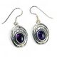 FOREST WELL, sterling silver earrings, amethyst