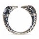 VIKING RAVEN HEAD RING, silver 925