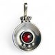 ORBIT, silver pendant, garnet