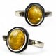 Medieval silver ring, citrine, Ag 925/1000
