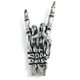DEVIL HORNS, silver pendant for rockers