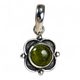 BORGIE, pendentif en argent, péridot Ag 925/1000