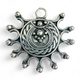 DEVANA, amulette solaire Slave , argent, 16 g