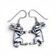 Fighting Rabbits Silver Earrings, Kingdom Come: Deliverance II, Ag 925