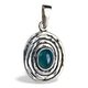 AQUARIUS, sterling silver pendant, blue chalcedony