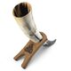 Wooden drinking horn stand, oak XL