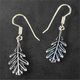 OAK LEAVES, silver earrings, Ag 925