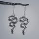 SERPENT, boucles d'oreilles en argent