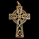 CELTIC CROSS, bronze pendant