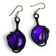 Boucles d'oreilles en verre violet