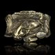 Catfish, fishing belt buckle, brass