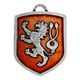 Bohemia, medieval coat of arms in shield, zinc, enamel