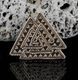 VALKNUT, viking talisman, pendant, Bronze