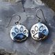 CAT'S STEP, cat, earrings, silver 925