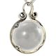GOTLAND BALL PENDANT, crystal and sterling silver