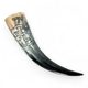 DRAGON'S KNOT, carved drinking horn