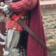 Leather scabbard for one-handed sword