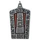 Hussite shield, pendant, zinc, enamel