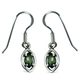 Moldavite, Boucles d'oreilles en argent Ag 925/1000