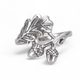 OAK - leaves and acorns, silver ring, Ag 925 / 1000