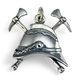 Old Fire Helmet, pendant sterling silver
