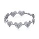 CŒURS CELTIQUES, bracelet en argent, Ag 925