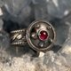 ANTICA ROMA, sterling silver ring with garnet